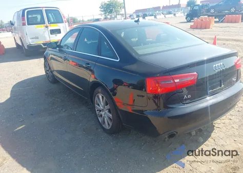 2013 Audi A6 3.0T Premium from USA, damaged, VIN WAUGGAFC3DN011131